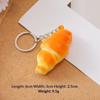 Realistic Bread Keychain Croissant Stress Toy Slow Rising Pu Pendant Bag Car Keyring Fun Gadget Decompression Gift Women