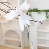 Lightweight Foam Hummingbird Decoration Polyester Faux Pearl Hummingbird Christmas Ornament Long Tail Glittering