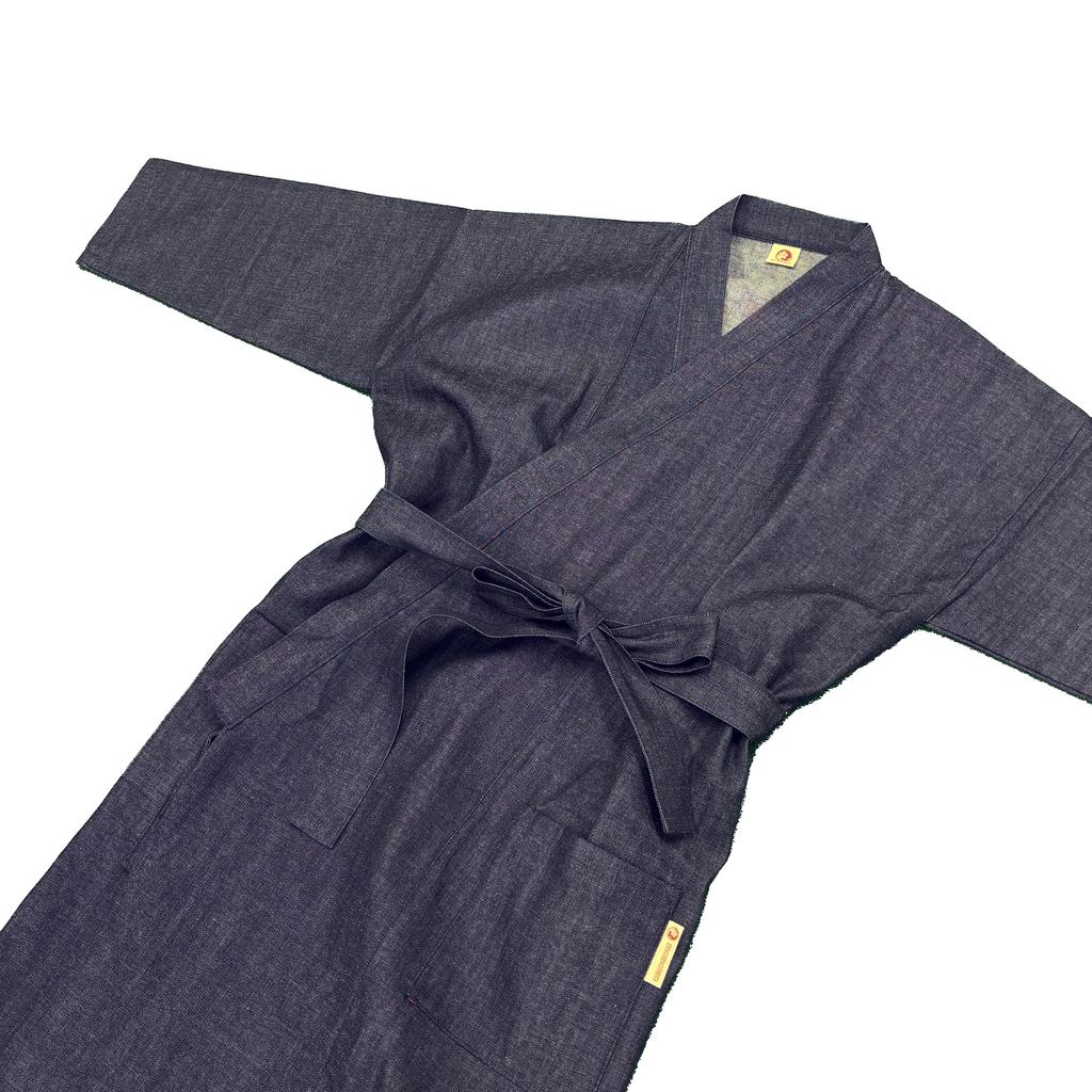Momoten Denim Made In Denim Samue Long One Size Fits No Buttons [momoten] Coat, Japan, Women's Coat, Most,