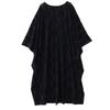 DIMANAF New 2026 Summer Women Plus Size Vintage Elegant Lady Long Dress Black Floral Jacquard Lace Loose Oversize Maxi Clothing