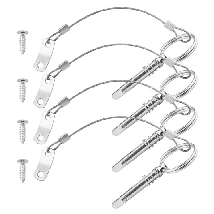 Marine Grade 316 Stainless Steel Quick Release Pins with Lanyard for Marine 1