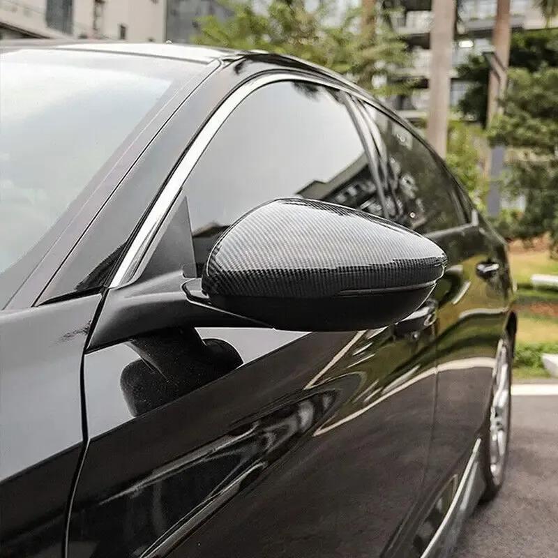 For Honda Accord 2018  - ABS Car Rearview Side Mirror Cover Wing Cap Exterior Door Housing Trim Adhesive Sticker