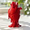 Dark Academia Desktop Ornaments 3D Printed Human Heart Model, Anatomical Figurine, Decorative Sculpture Immersive Thriller Scene Props with