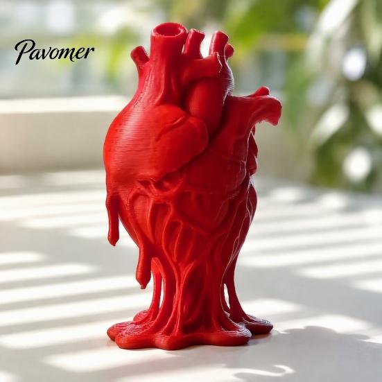 Dark Academia Desktop Ornaments 3D Printed Human Heart Model, Anatomical Figurine, Decorative Sculpture Immersive Thriller Scene Props with