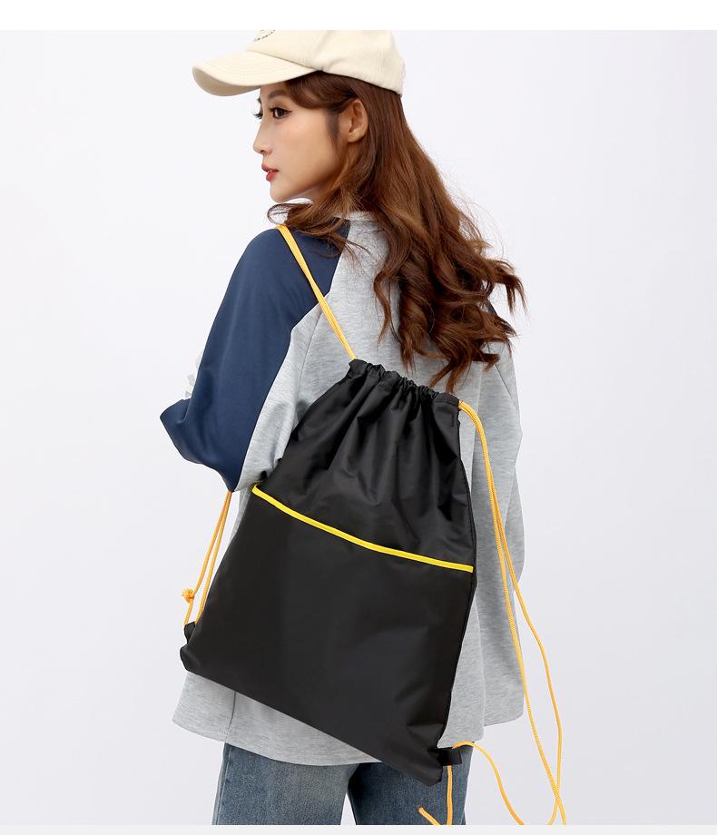 Large Capacity Sports Backpack: Drawstring Shoulder Bag for Basketball & Volleyball Storage and Training