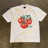 Loose Fit Cotton Tshirt Retro Style Short Sleeve Double Thread Pure Cotton Unisexs Casual Round Neck Top For Couples