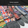 Ethnic Style Polyester Guitar Shoulder Straps for Electric & Wooden Guitars