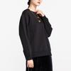 Nike Embroidered Swoosh Logo Fleece Sweatshirt Women Sweatshirt Black CI9993-010