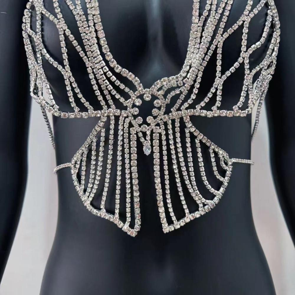 Diamond Butterfly Design Body Chain