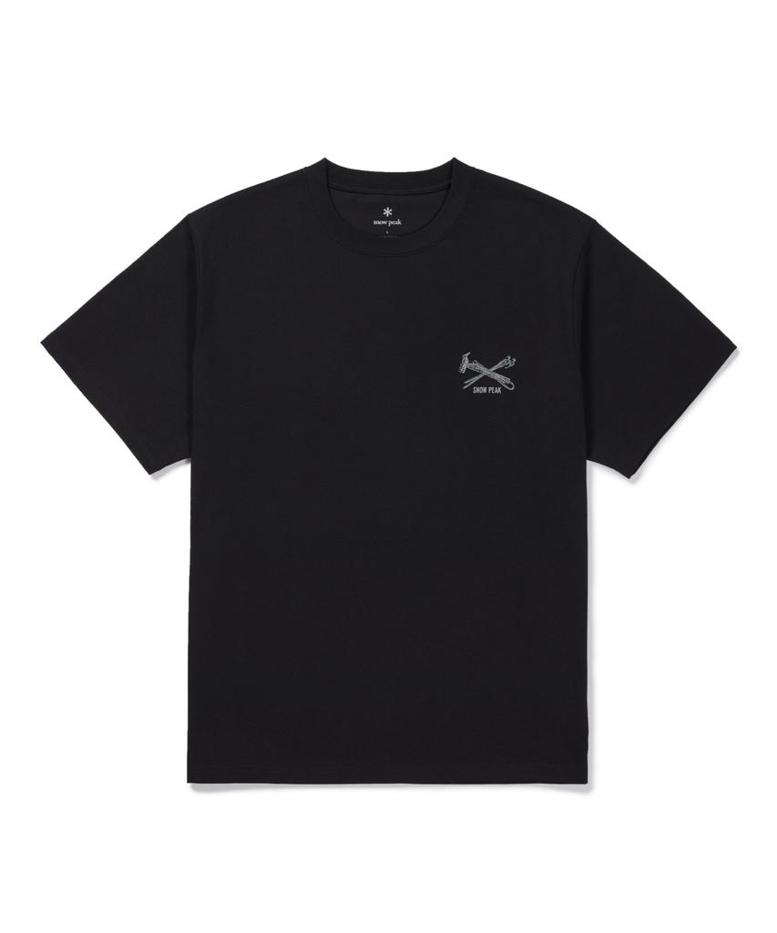 SNOWPEAK APPAREL Pegs & Hammer Graphic Short Sleeve T-Shirt (S26Fubts42) Black