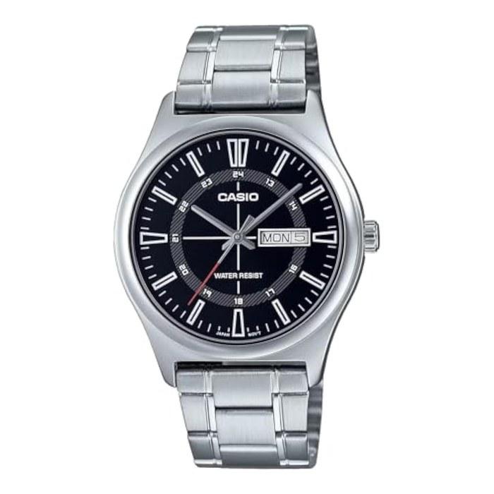 Мужские часы Casio MTP-V006D-1C Серебристый/Черный