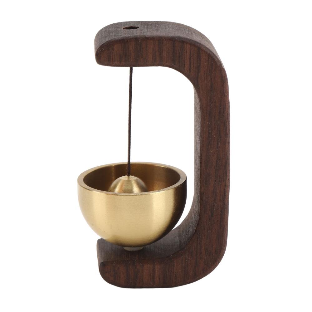 2pcs Self-Adhesive Wooden Doorbell C-Shape Design Hanging Door Bell  For Home Garden