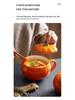 Chic Pumpkin Ceramic Mug with Lid & Spoon - Trendy, High-Value Breakfast Cup for Women
