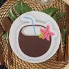 20Pcs Coconut Paper Napkins Hawaiian Party Disposable Tissues Ice Cream Summer Tropical Birthday Decor Beach Wedding Supplies