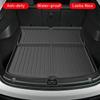 For Tesla Model Y 2024 Front Rear Trunk Mat TPE Lower Storage Box Pads Protective Cover Cargo Liner Trunk Tray Floor Mat