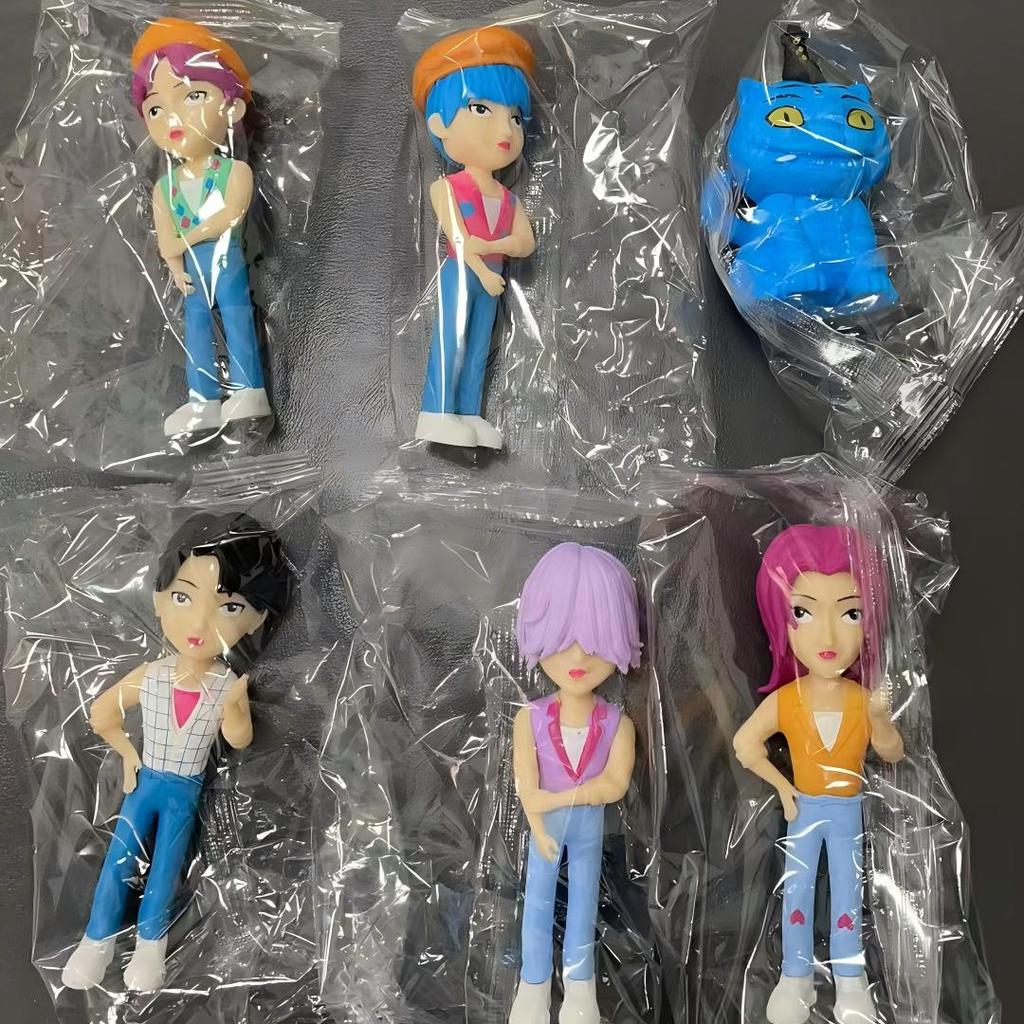 2026 Hot Anime Figure K Pop Demon Hunters with Box Kawaii Boys Girls For Kids Fans Halloween Christmas Figure Decorative Gifts