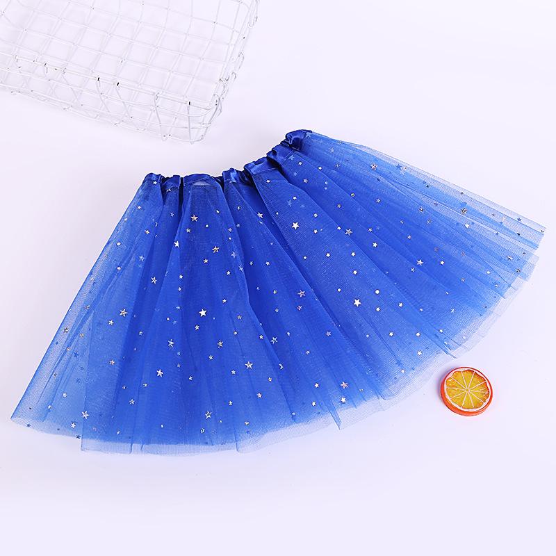 

Детский трехслойный сетчатый балетный костюм-пачка с пайетками Skirt Length 30 cm
