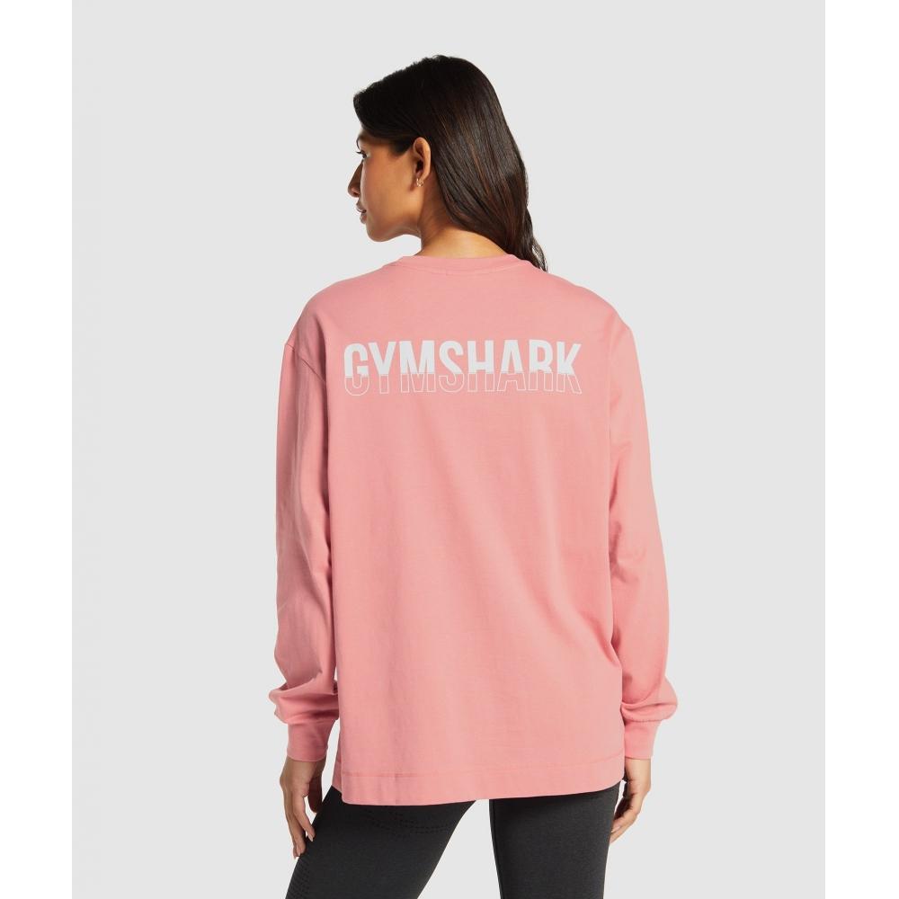 

Gymshark FracTion Long Sleeve T shirT Classic Pink B3c2s Kb02 XS