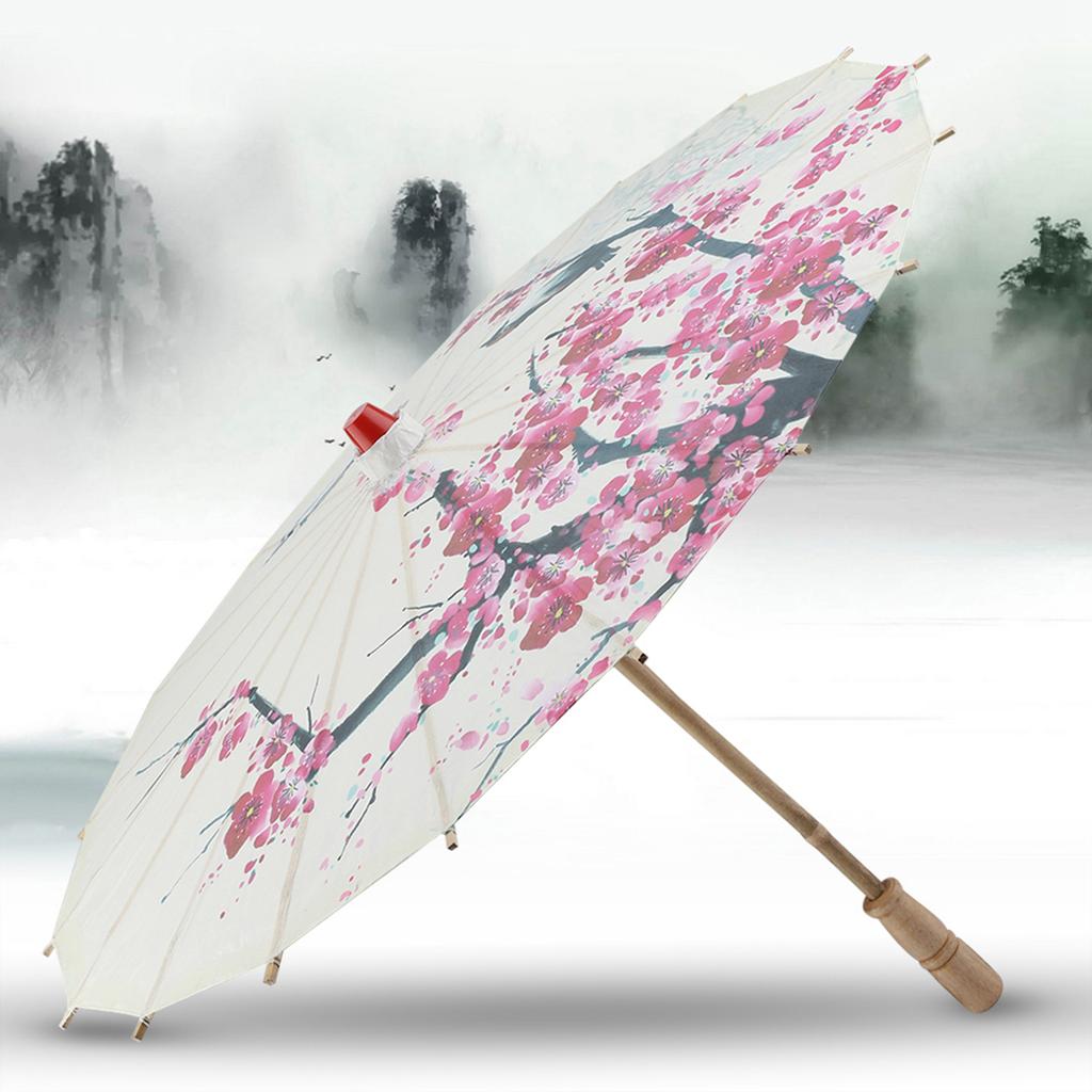 Small Size Handmade Oiled Paper Umbrella Chinese Art Classical Dance Umbrella Plum Blossom