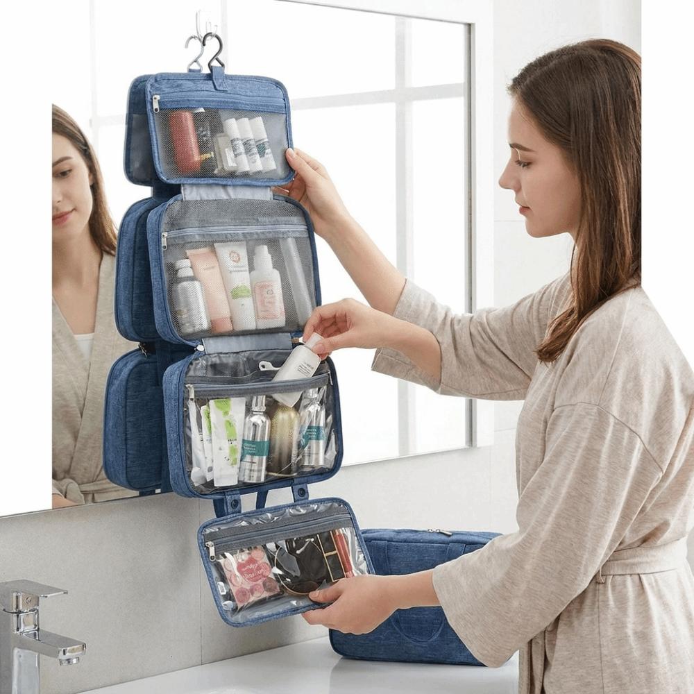 Waterproof Travel Hanging Wash Bag Wet Dry Separation Cosmetic Organizer Makeup Bag  Vacation
