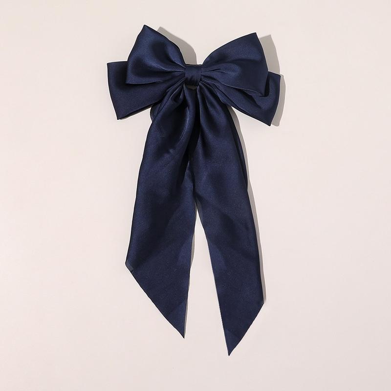 New Red Bowknot Hairpin Fashion Women Hair Clip Fabric Korean Style Long Ribbon Butterfly Hairpin Hair Accessories
