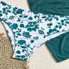 Hot Split Swimsuit Women's Bikini Three-piece Sexy Deep V Gathered Backless Women
