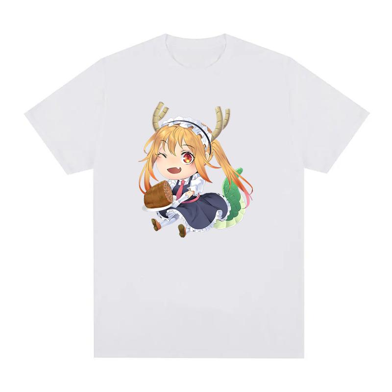 Miss Kobayashi Dragon Maid Kawaii Maidservant Tohru Funny Anime T Shirt Men Women Cotton Casual T Shirt O-Neck EU Size Tees