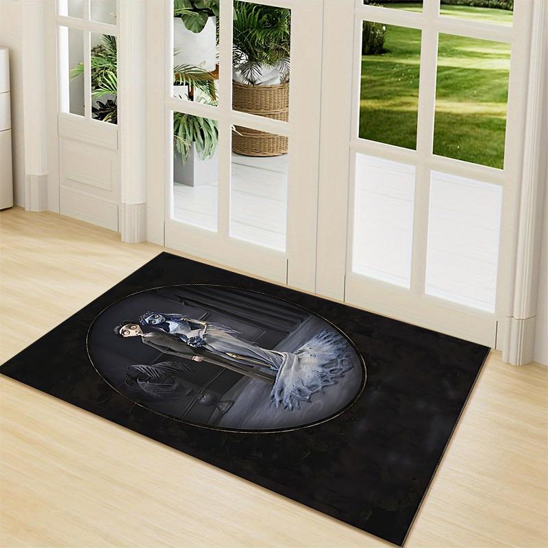 1Pc Ghostly Bride Butterflies Carpet Rug Customizable Soft Washable Antislip Home Living Room Sofa Mats Personalized Rug 0917156