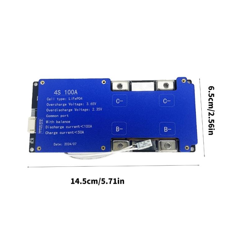 4S 100A LiFePO4 Battery Protections Board Management System Board With Thermals Protections And MultiSafety Functions