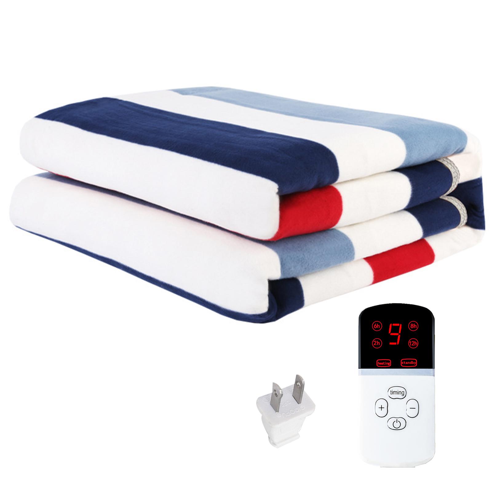 Household Electric Heating Blanket 9 Heating Levels Energy Saving Single double Control Warming Blanket 150x80cmSingle control US plug#0