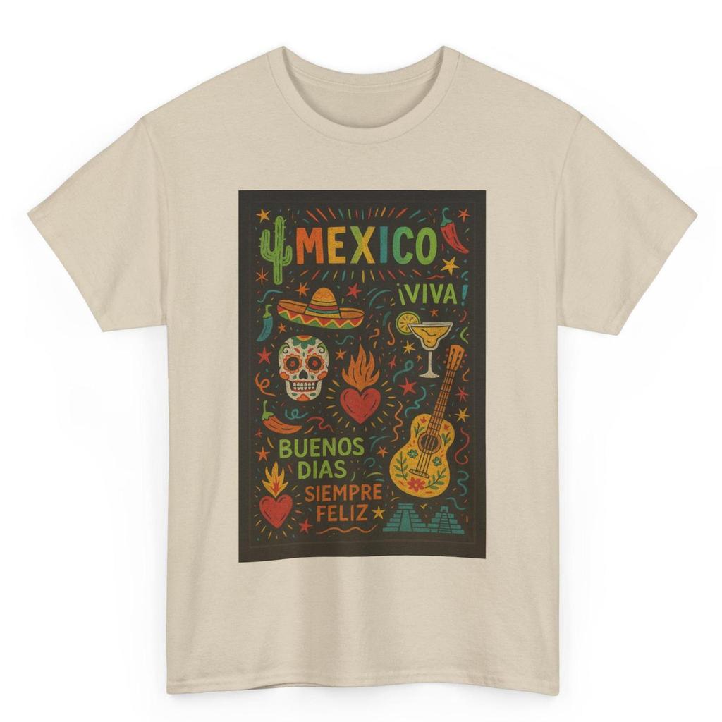 Vintage Mexiko-Stadt T-Shirt: Grafisches T-Shirt mit lateinischem Erbe und Stolz