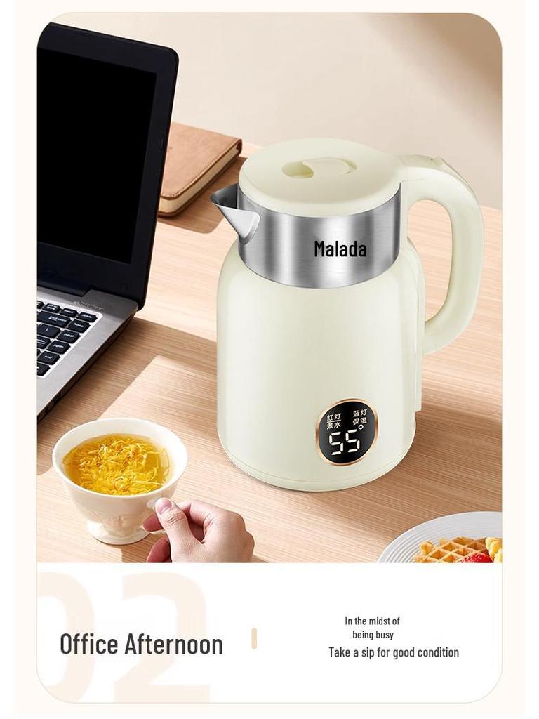 Wanlida Intelligent Electric Kettle: Stainless Steel, Adjustable Temperature, Keep Warm Function for Consistent Boiling
