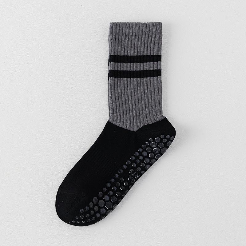 

Yoga Socks, Women s Spring and Autumn Mid-calf Socks, Professional Fitness Pilates Sports, Anti-slip Long Socks with Shark Pants, Cotton Socks 1 pair