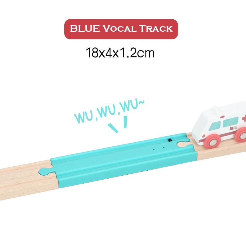 

Wooden Vocal Track Train Toy Wooden Railway Track Accessories Simulation Train Sound Fit For All Brands Tracks Toys For Kids