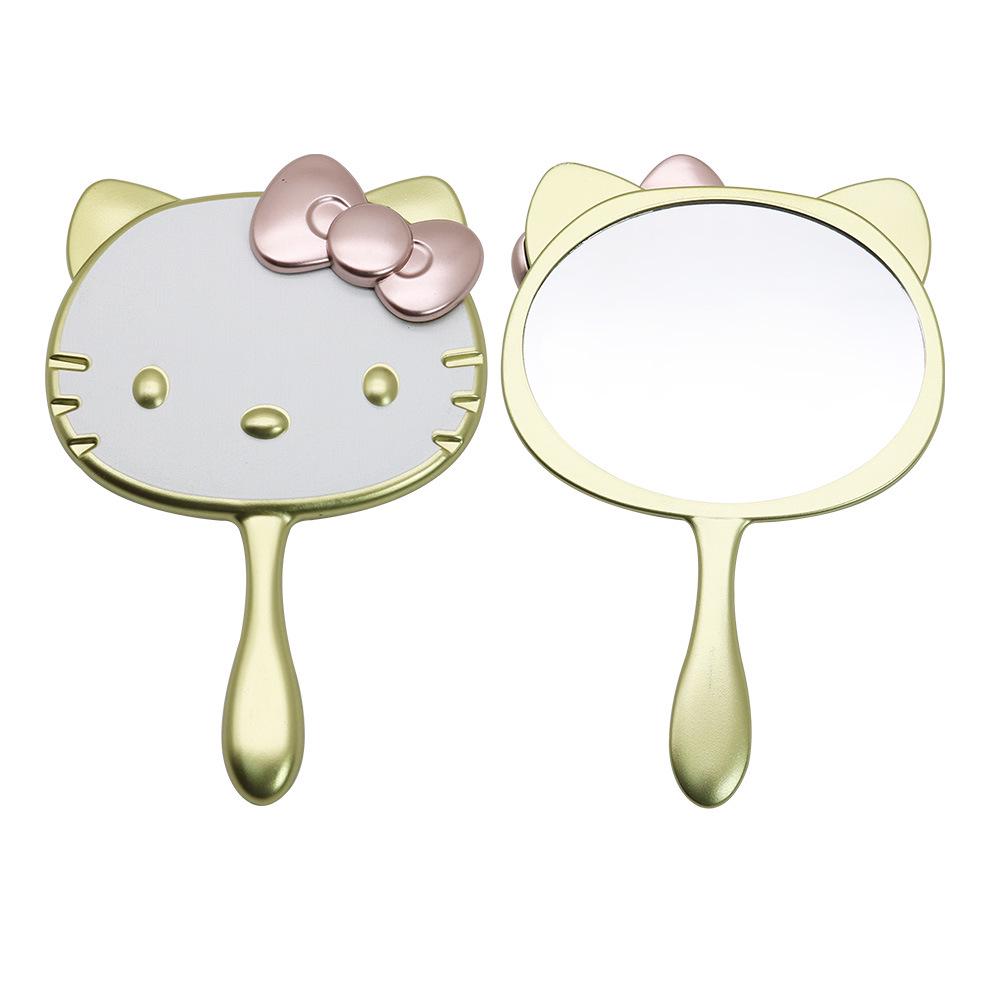 Specchio per Trucco da Mano Grande Dipinto con Gatto