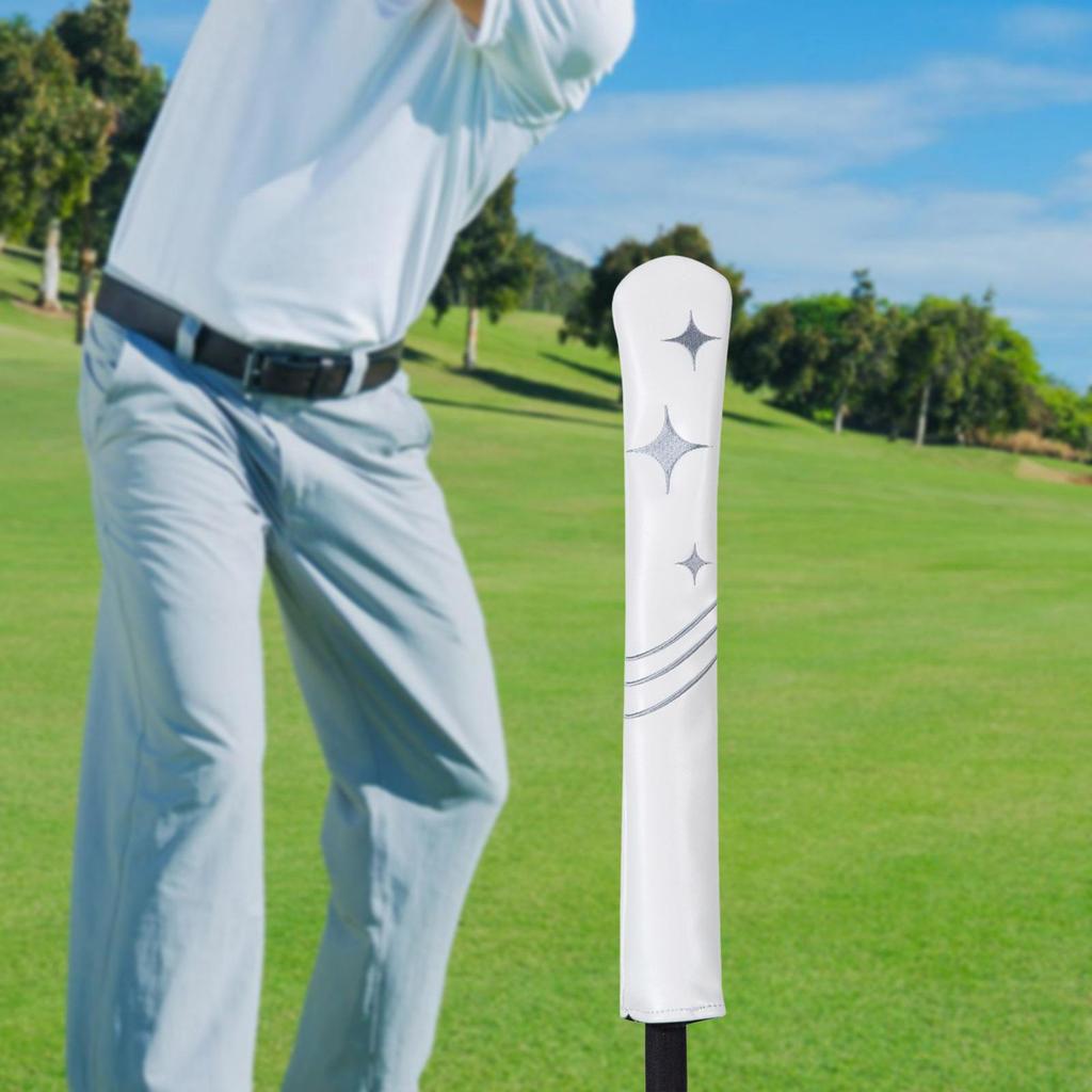 Golf Alignment Stick Cover Water Resistant Scratch Resistant PU Leather Decoration Head Cover Golf Supplies Headcover Holder