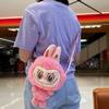 Adorable Plush Cartoon Crossbody Bag For Girls Soft And Stylish Labbubu Storage Pouch
