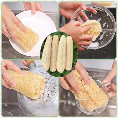 1/4 szt. Naturalna gąbka Loofah do złuszczania skóry Peeling do ciała dla mężczyzn kobiety dorośli SPA piękno kąpiel codzienna pielęgnacja, gąbka do mycia naczyń