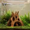 Aquarium Root Decoration 3D Printed Cave Hideout, Hollow Tree Shaped Fish Tank Decoration, Safe Landscaping Shrimp Breeding Shelter for Shrimp,
