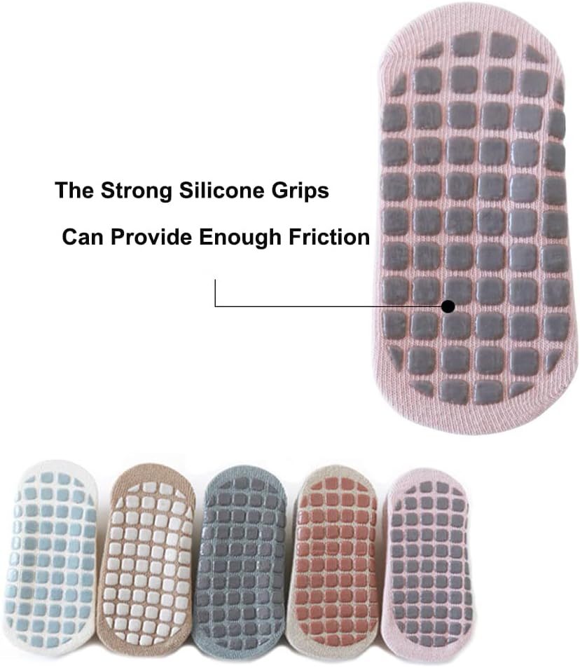 5/3/1 Pairs Socks Baby Socks with Grippers Toddler Kids Cartoon Floor Ankle Non Slip Socks