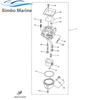 67D-14301 Carburetor with Gasket for Yamaha 4-Stroke 4HP 5HP F4 F5 Outboard Engine Replacement Parts 67D-14301-10 68D-14301-03
