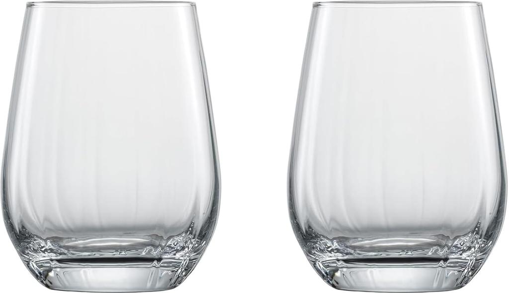 ZWIESEL GLAS Shatter-resistant Prisma Tumblers for Water, Mineral Water, and Soft Drinks, All-purpose, Pair of Two, Machine-made (m122331)