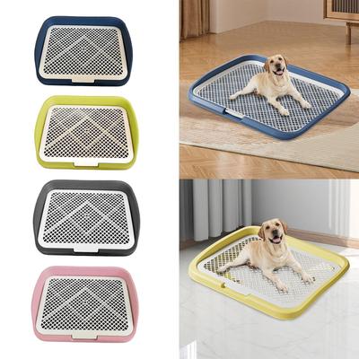 Dog Potty Training Toilet AntiSlip with Column Puppy Pad Holder for Dormitory Living Room Outdoor Household Small Medium Dogs