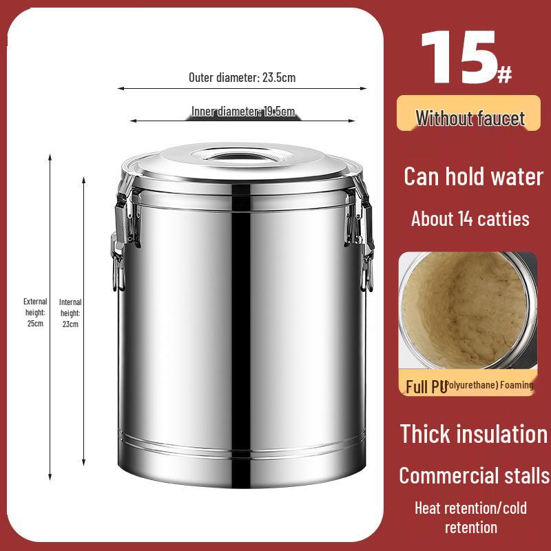 304 Stainless Steel Insulated Multi-Purpose Bucket for Beverages and Food
