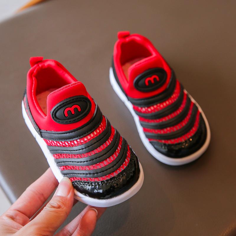 

Spring and summer children s sports shoes girls single shoes caterpillar shoes boys net shoes 1-6 years old baby toddler shoes 21-25 yards (5 pairs starting