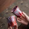 Single cup ceramic cup Kung Fu creative kiln change retro ceramic master cup teacup home business gift tea set