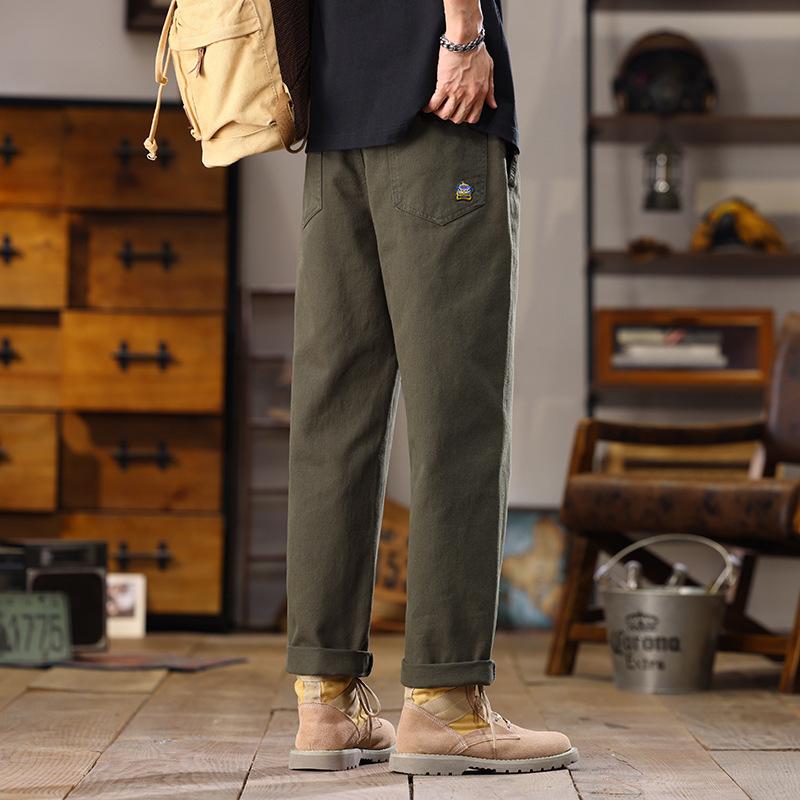 

Рабочие брюки мужские весенние хаки свободные прямые узкие брюки широкие брюки женские повседневные длинные брюки 3XL