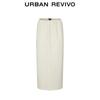UR Women's Elastic Waist Back Slit Skirt