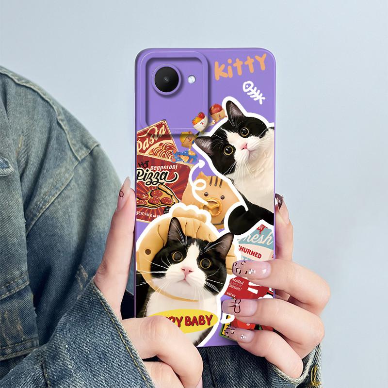 For Realme C30 C30s Narzo 50i Prime Phone Case RMX3690 RMX3506 Coque Soft Silicone Sweet Painted Back Printed Protective Cover