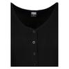 Cardigan Cropped Canelado Feminino/Senhora Urban Classics